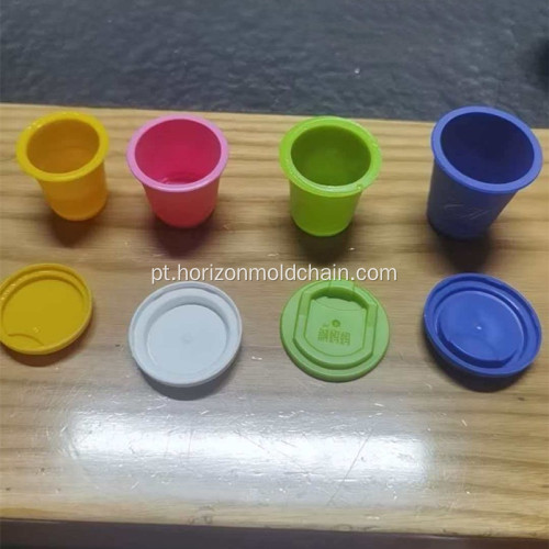 Molde descartável para chá e leite para café ultracongelado